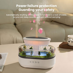 Raindrop Aroma Humidifier Essential Oil Diffuser With Lights