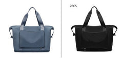 Foldable Large-Capacity Women’s Gym Travel Shoulder Tote Bag