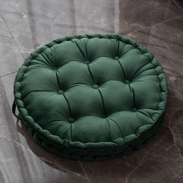 Nordic Plush Tufted Round Floor Meditation Cushion Zafu