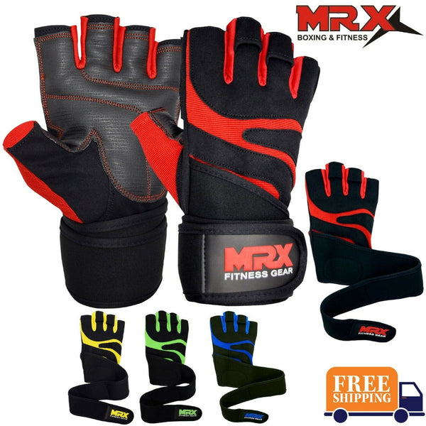 Weight Lifting Gloves Gym Workout Wrist Strap