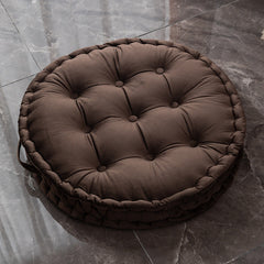 Nordic Plush Tufted Round Floor Meditation Cushion Zafu