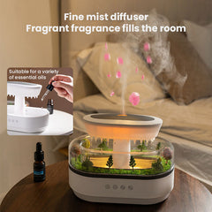 Raindrop Aroma Humidifier Essential Oil Diffuser With Lights