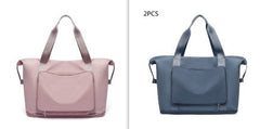 Foldable Large-Capacity Women’s Gym Travel Shoulder Tote Bag