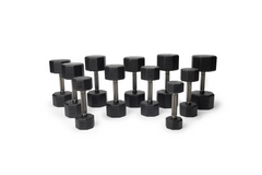 Rubber Dumbbell Single Piece Strength Training Equipment