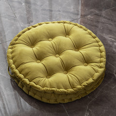 Nordic Plush Tufted Round Floor Meditation Cushion Zafu