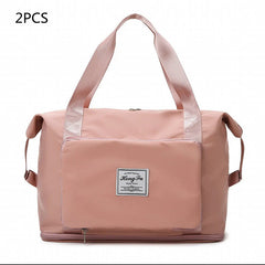 Foldable Large-Capacity Women’s Gym Travel Shoulder Tote Bag