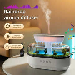 Raindrop Aroma Humidifier Essential Oil Diffuser With Lights