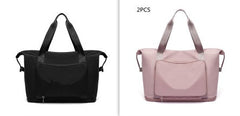 Foldable Large-Capacity Women’s Gym Travel Shoulder Tote Bag