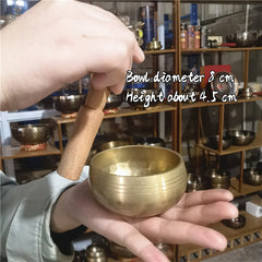 Brass Singing Bowl Sanskrit Handmade Meditation Instrument
