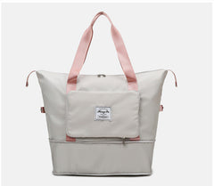 Foldable Large-Capacity Women’s Gym Travel Shoulder Tote Bag