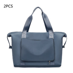 Foldable Large-Capacity Women’s Gym Travel Shoulder Tote Bag