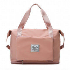 Foldable Large-Capacity Women’s Gym Travel Shoulder Tote Bag