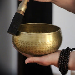 Brass Singing Bowl Sanskrit Handmade Meditation Instrument