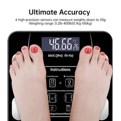 Bluetooth Smart Scale Full-Body Analysis Fitness App Monitor
