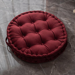 Nordic Plush Tufted Round Floor Meditation Cushion Zafu