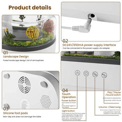 Raindrop Aroma Humidifier Essential Oil Diffuser With Lights