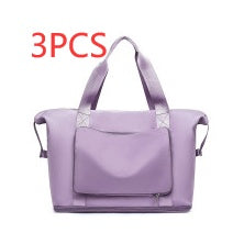 Foldable Large-Capacity Women’s Gym Travel Shoulder Tote Bag