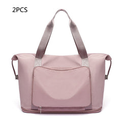 Foldable Large-Capacity Women’s Gym Travel Shoulder Tote Bag