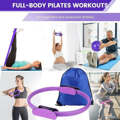 13-Piece Pilates Kit Ring Ball Resistance Bands Home