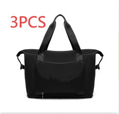 Foldable Large-Capacity Women’s Gym Travel Shoulder Tote Bag