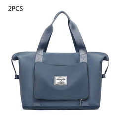 Foldable Large-Capacity Women’s Gym Travel Shoulder Tote Bag