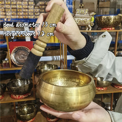 Brass Singing Bowl Sanskrit Handmade Meditation Instrument