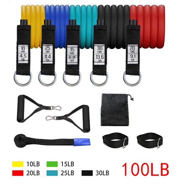 Resistance Bands Set Door Anchor Ankle Straps Exercise