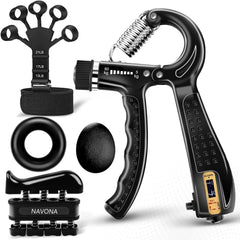 Adjustable Grip Trainer Kit Hand Finger Forearm Exercisers