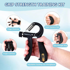 Adjustable Grip Trainer Kit Hand Finger Forearm Exercisers