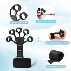 Adjustable Grip Trainer Kit Hand Finger Forearm Exercisers