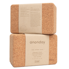 Cork Yoga Block Set For Pilates Fitness Workouts