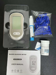 Easy-Use Digital Blood Glucose Meter With Test Strips