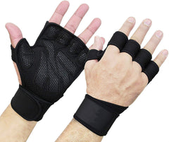Silicone Anti-Slip Fitness Gloves Weightlifting Cycling Training