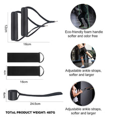 Resistance Bands Set Door Anchor Ankle Straps Exercise