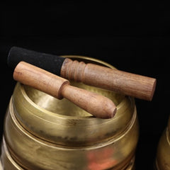 Brass Singing Bowl Sanskrit Handmade Meditation Instrument