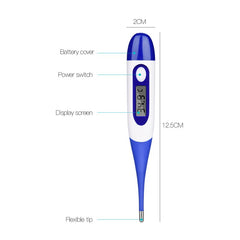 Digital Electronic Thermometer Soft Head Baby Adult Temperature