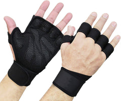 Silicone Anti-Slip Fitness Gloves Weightlifting Cycling Training