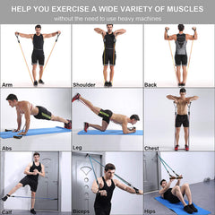 Resistance Bands Set Door Anchor Ankle Straps Exercise