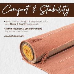 Organic Eco-Friendly Cotton Yoga Mat Exercise Fitness Equipment