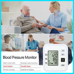 Digital Arm Blood Pressure Monitor Heart Rate Pulse