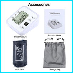 Digital Arm Blood Pressure Monitor Heart Rate Pulse