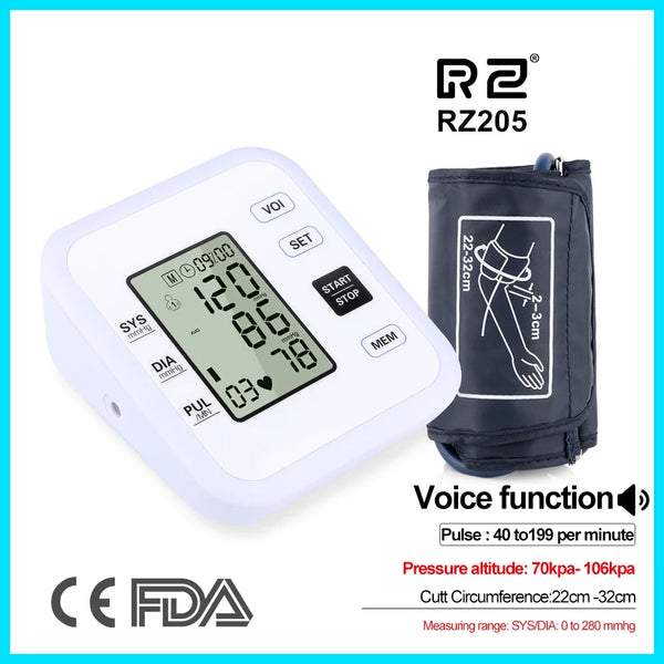 Digital Arm Blood Pressure Monitor Heart Rate Pulse