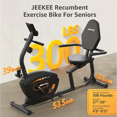 Recumbent Magnetic Exercise Bike For Adults Seniors Home Workout