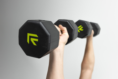 Rubber Dumbbell Single Piece Strength Training Equipment