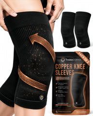 Compression Knee Sleeves Two-Pack Support Workout Protection