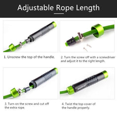 Adjustable Weighted Skipping Rope Heavy Jump Training Equipment