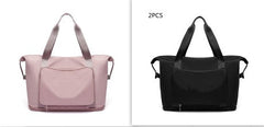 Foldable Large-Capacity Women’s Gym Travel Shoulder Tote Bag
