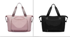 Foldable Large-Capacity Women’s Gym Travel Shoulder Tote Bag