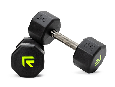 Rubber Dumbbell Single Piece Strength Training Equipment