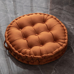 Nordic Plush Tufted Round Floor Meditation Cushion Zafu